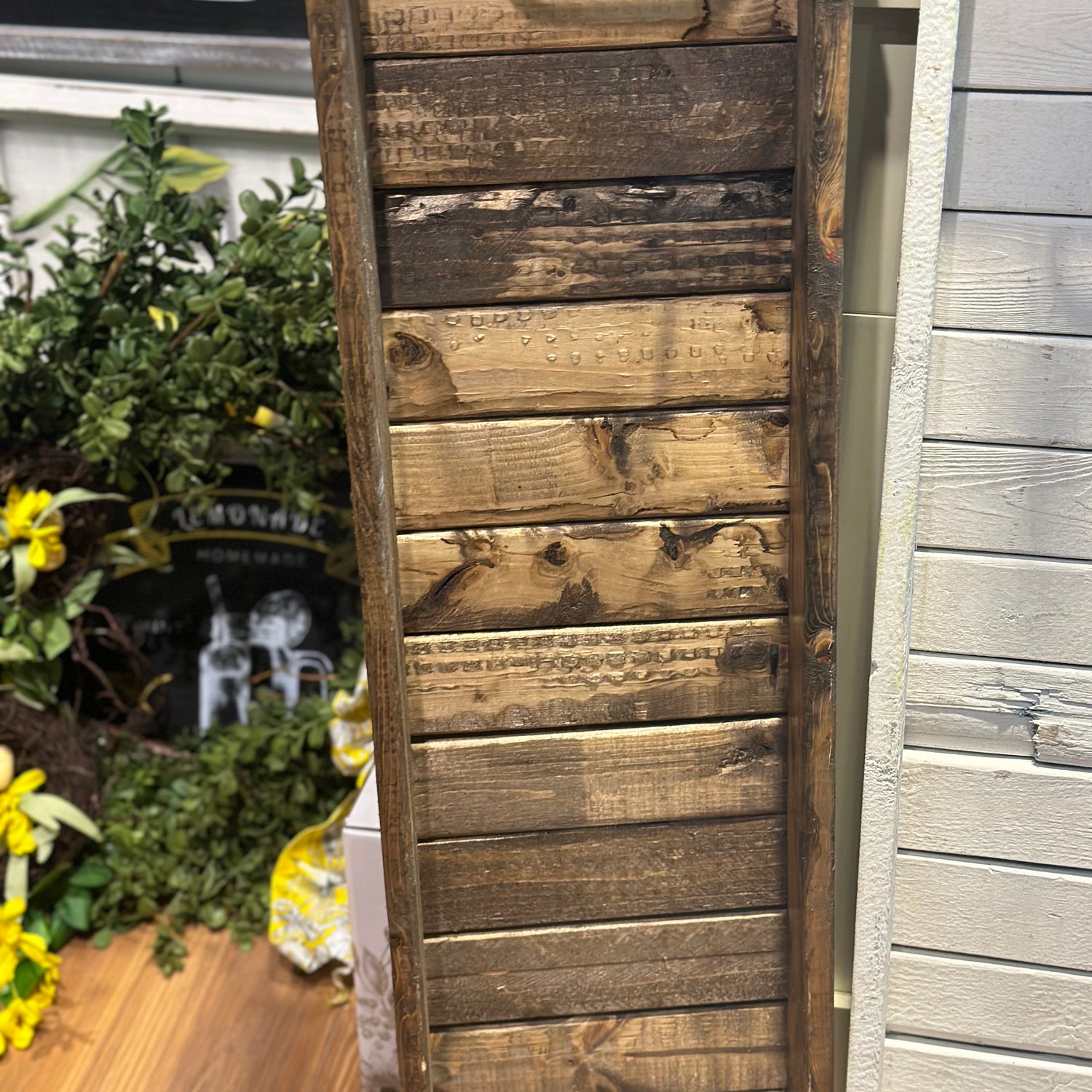 34" Long Distressed Wood Tray
