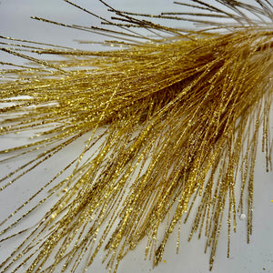 24" Gold Metallic Pine Needle Spray