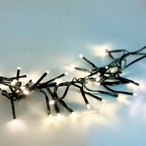 LED Cluster Lights 8 Function Twinkle Effect | Outdoor | Warm White | Timer