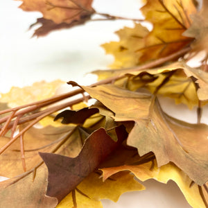 60" Northern Vermont Maple Garland | Cream & Brown