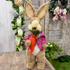 22" Sisal Bunny with Carrot