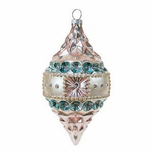 4” Glass Parisian Ball or 6” Finial Ornament