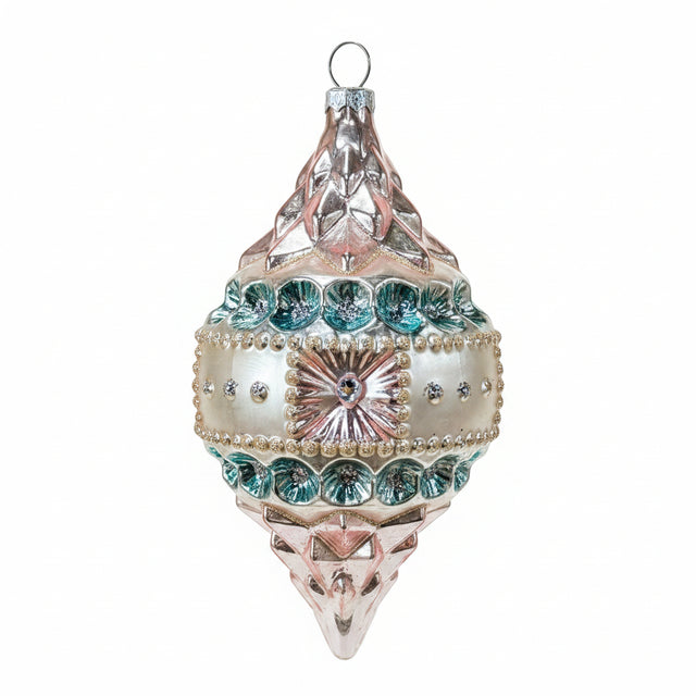 4” Glass Parisian Ball or 6” Finial Ornament