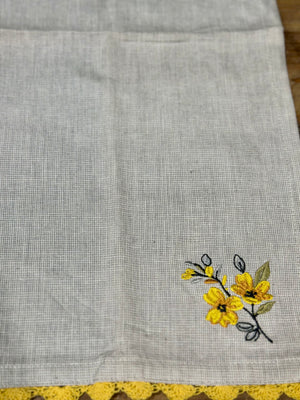 “Sweet Home” Embroidered Napkin