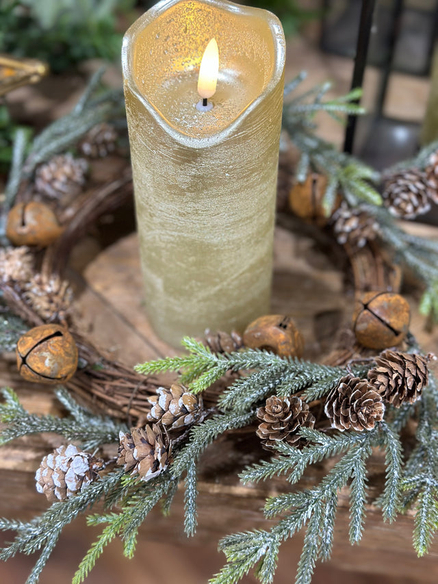 Small Pine Wreath/ Candle Ring 12"