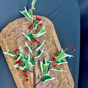 30" Fresh Cut Holly Spray