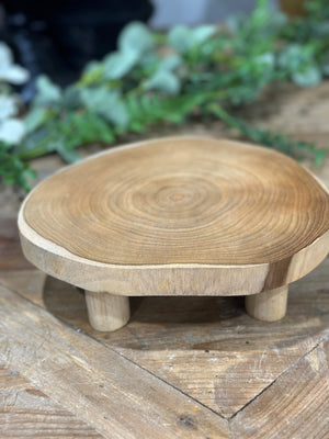 7" Wooden Pedestal