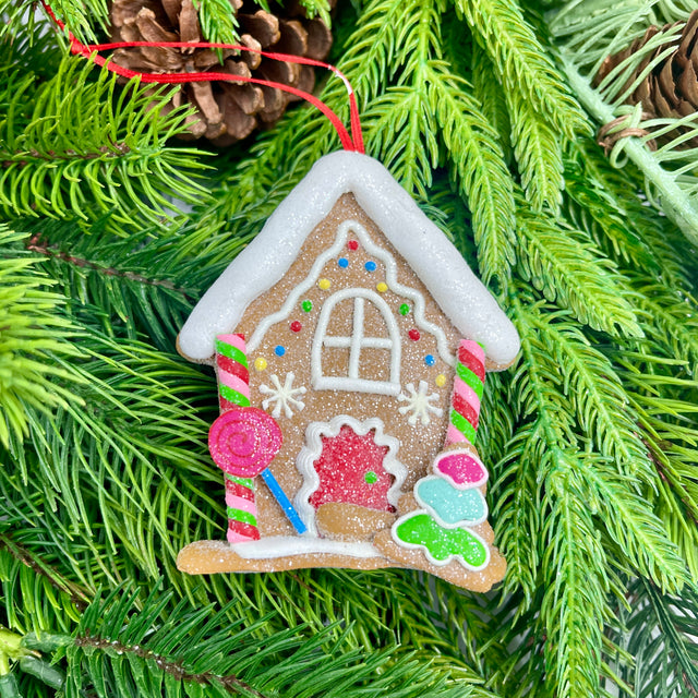 3.4" Clay Dough Gingersnap Cookie Ornaments