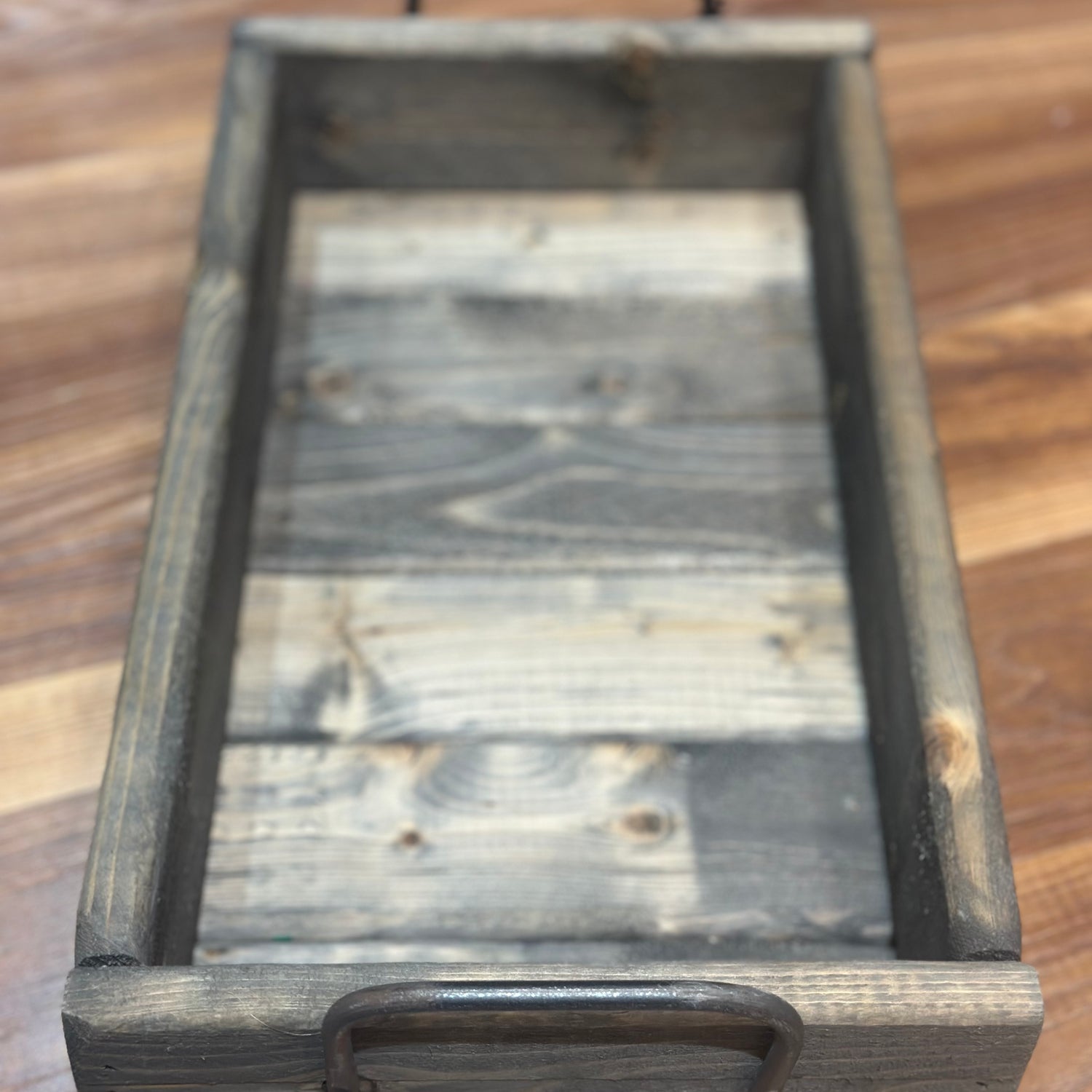 14.75" Small Distressed Wood Tray