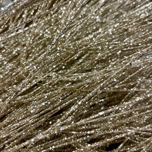 36" Platinum Gold Glitter Mica Pine Spray