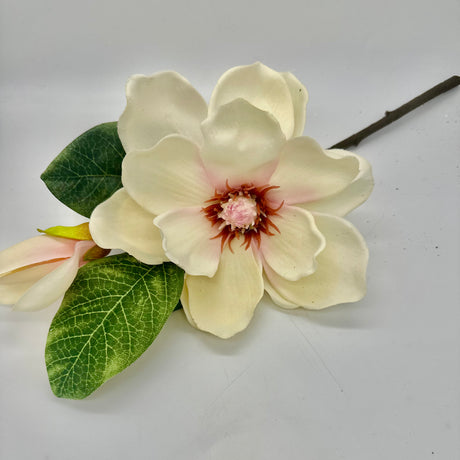 14 inch Cream/Pink Magnolia & Bud Pick