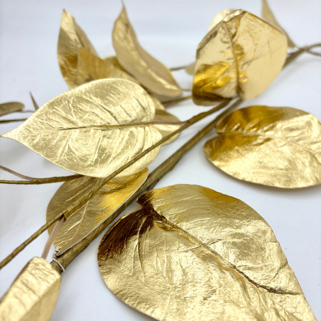 6' Shiny Gold Ivy Garland