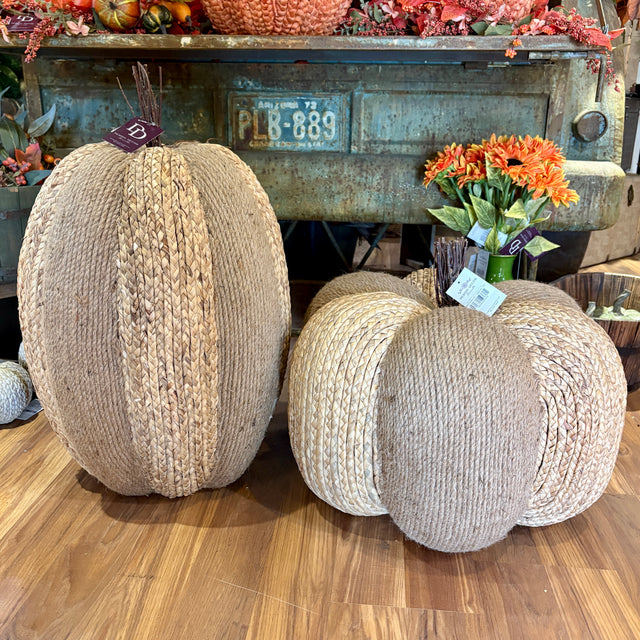 Large Rattan Pumpkins | 24" or 27" Sold Separately