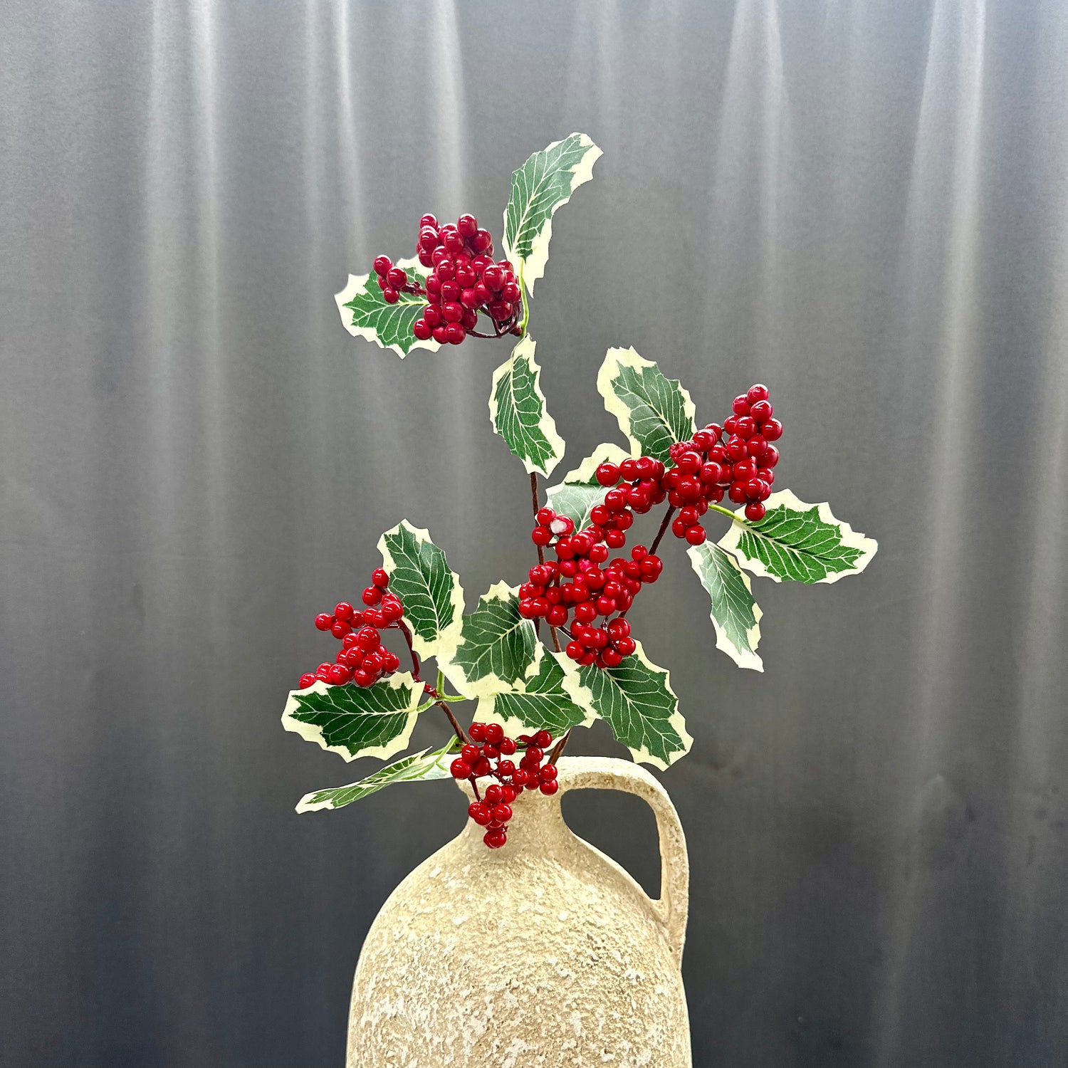 27" Variegated Holly Spray