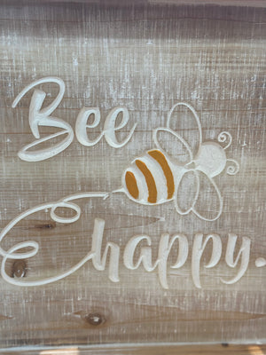 15"-12" Nesting Wood Bee Trays Set of 2