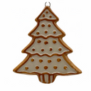 3" Glass Figure Dolomite Snowflake/ Tree Ornament