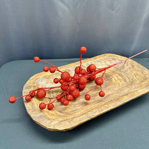 27" Red Glitter Multi Ball Spray