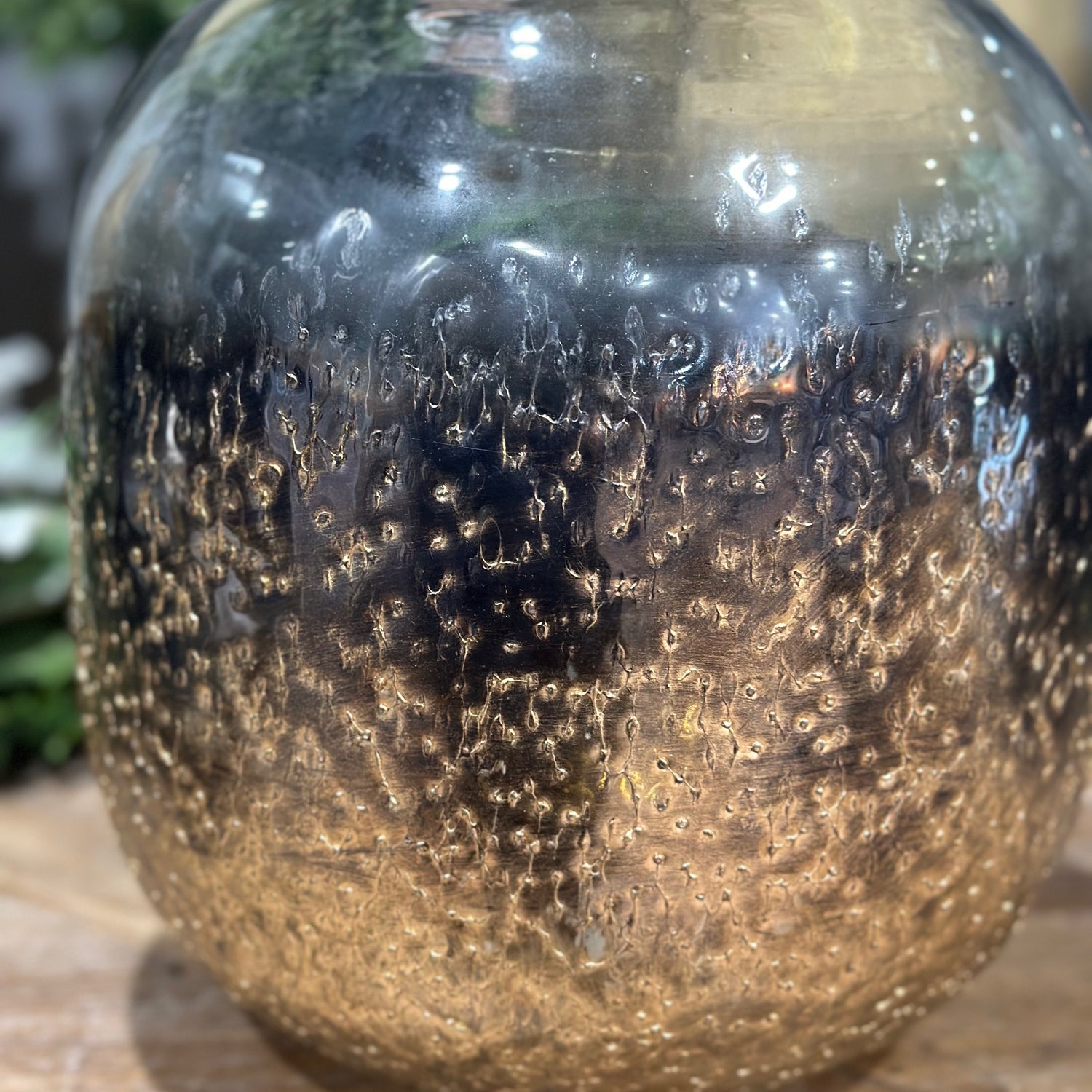 14” Vase Glass Dot