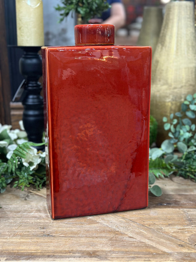 15” Vertical Rectangle Ceramic Vase