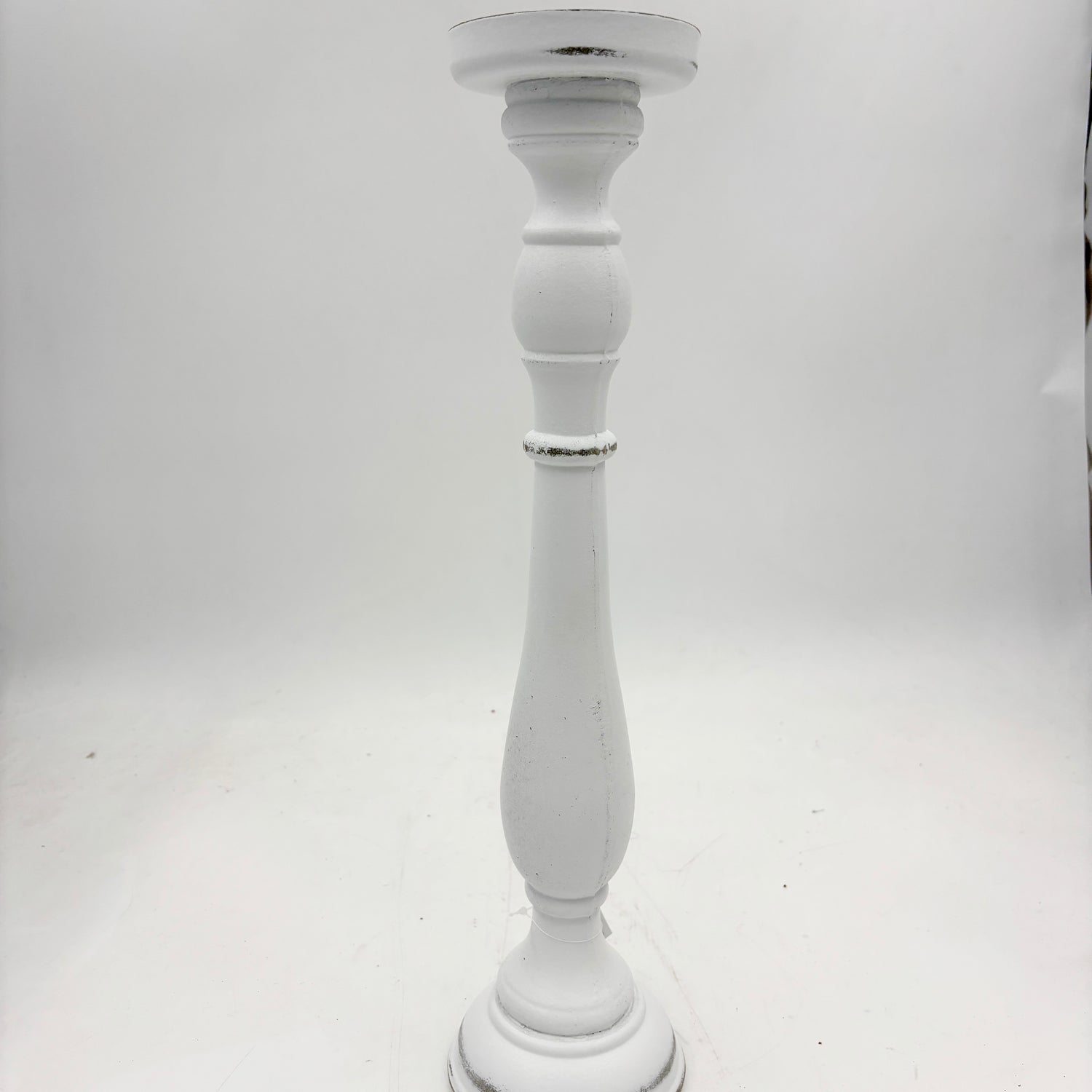 18.5" White Candleholder
