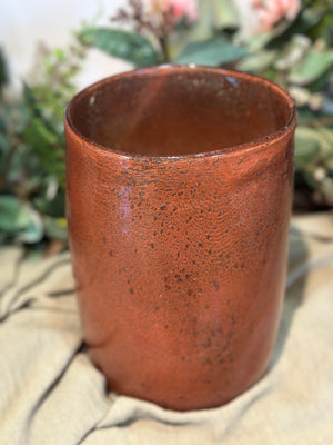 8.5" Amaranthine Glass Vase