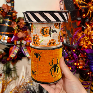 Designer Ribbon Bundle, Spooky Spider Halloween