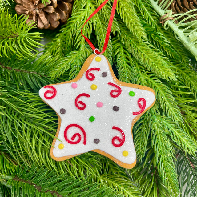 3.4" Clay Dough Gingersnap Cookie Ornaments