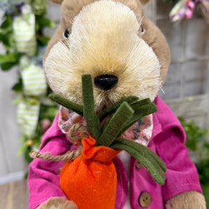 22" Sisal Bunny with Carrot