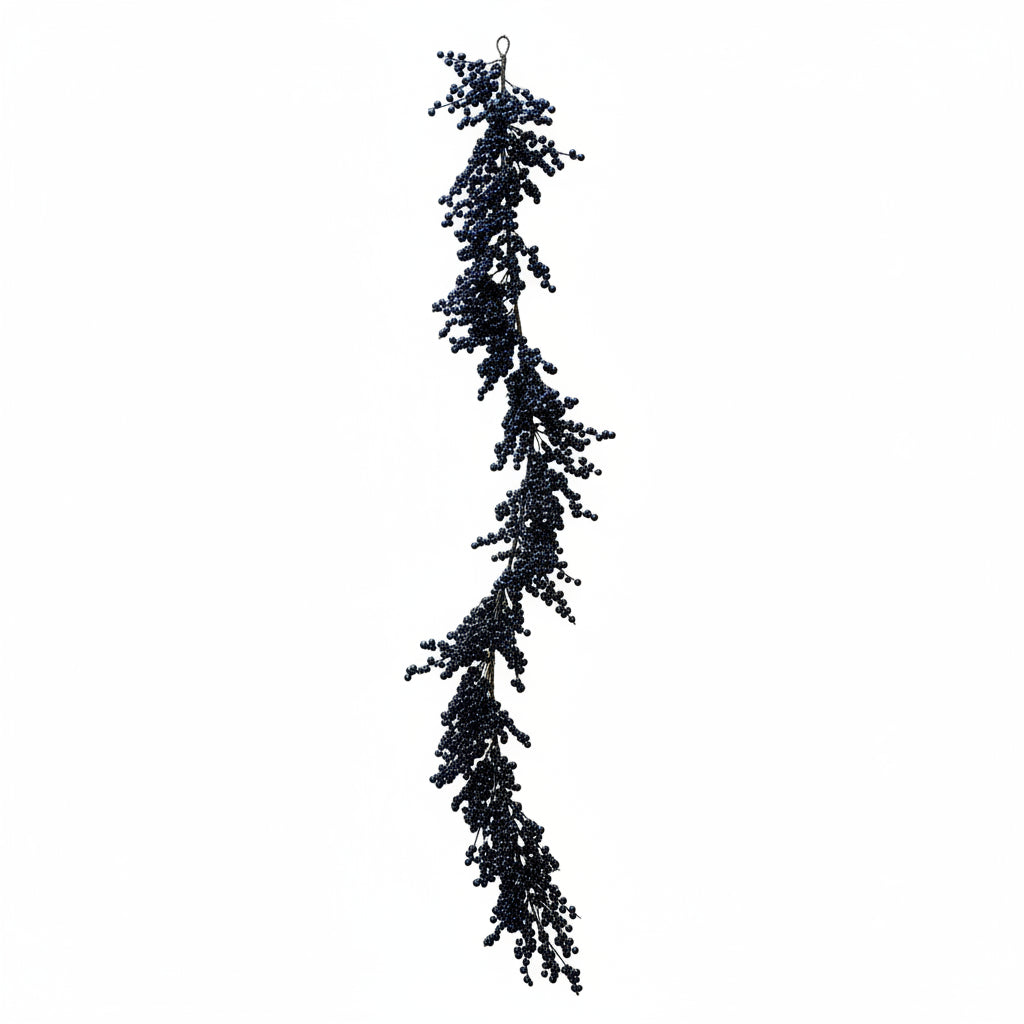 58" Blue Berry Garland