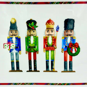 18" Nutcracker Enameled Tray