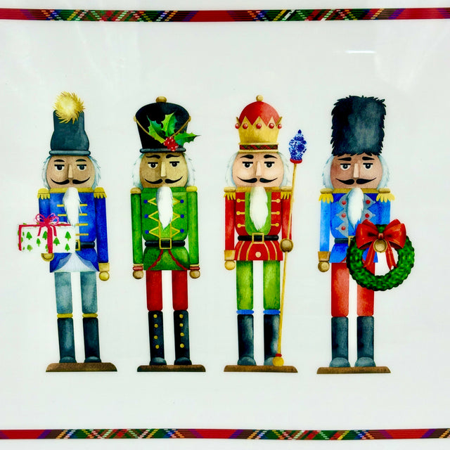 18" Nutcracker Enameled Tray