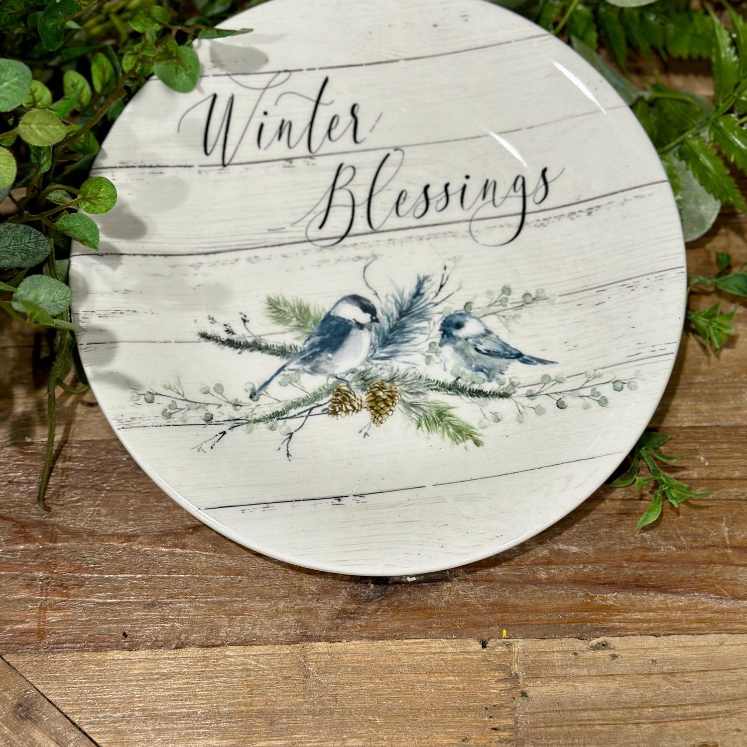 9” Winter Blessings Salad Plate