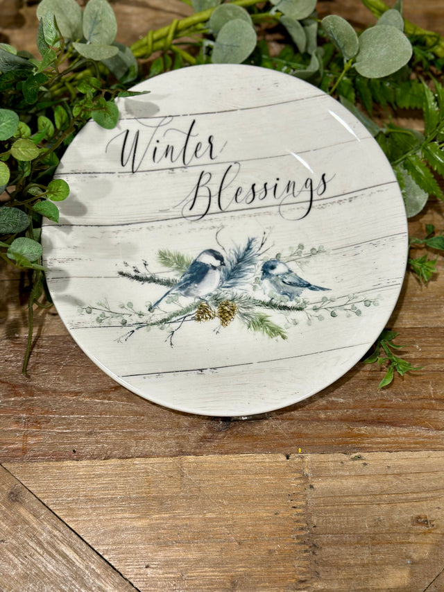 9” Winter Blessings Salad Plate