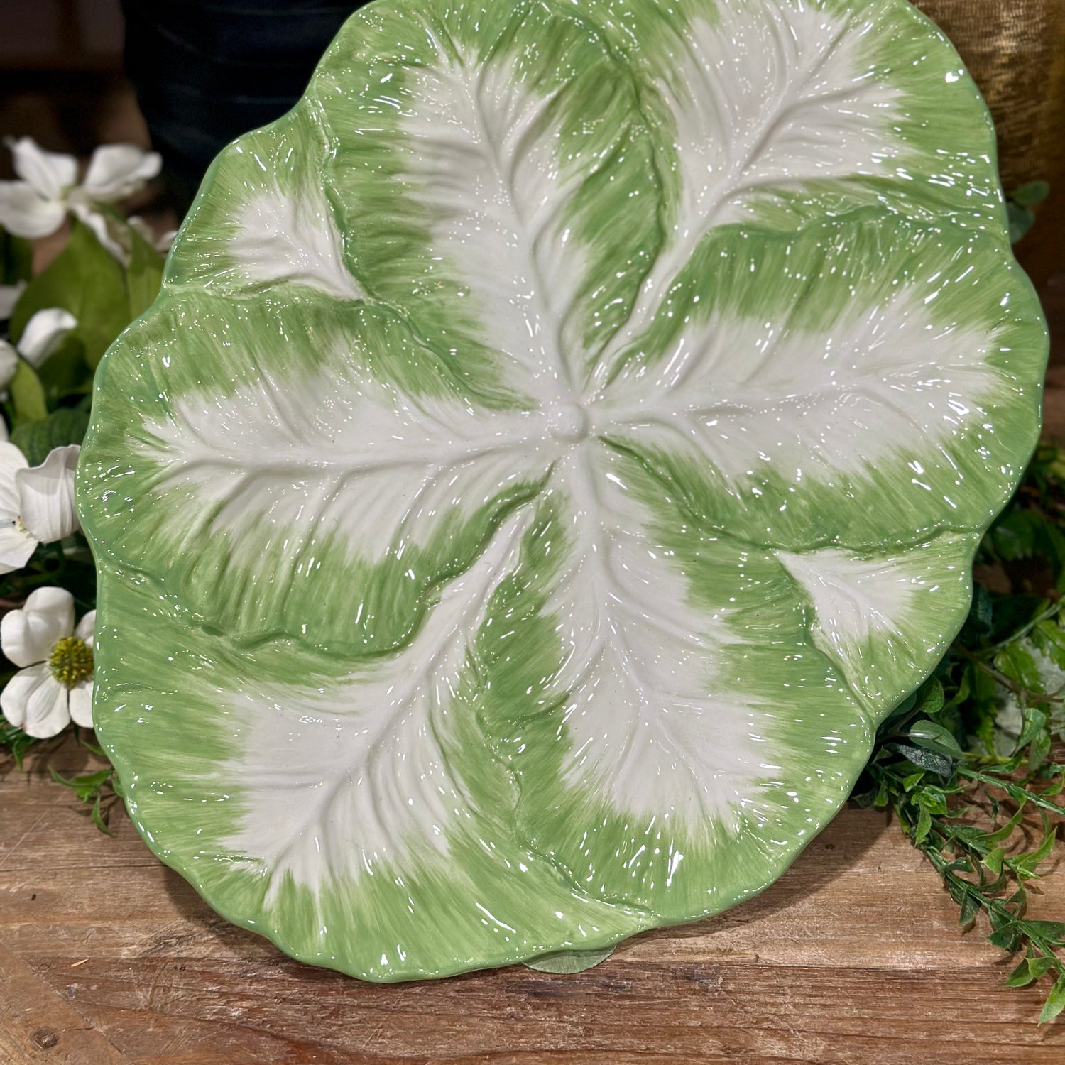 15.5" English Garden 3D Oval Platter