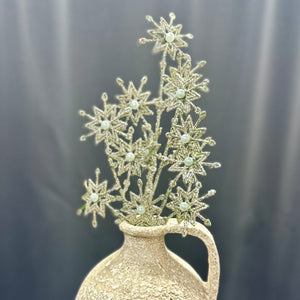 27" Glitter Pearl Star Spray