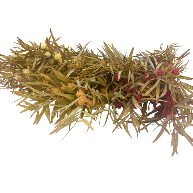 22.5" Fall Mixed Grass Bush | Burgundy, Cream, or Light Brown