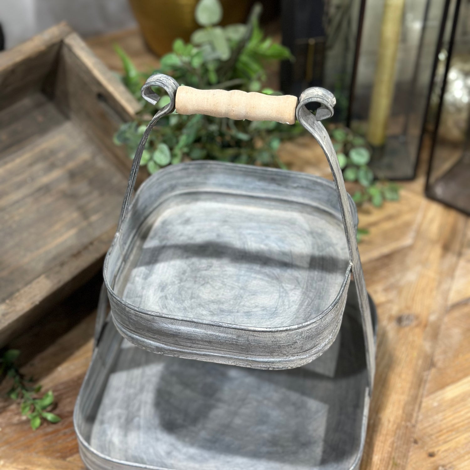 13" Metal Petite Square Serving Tier