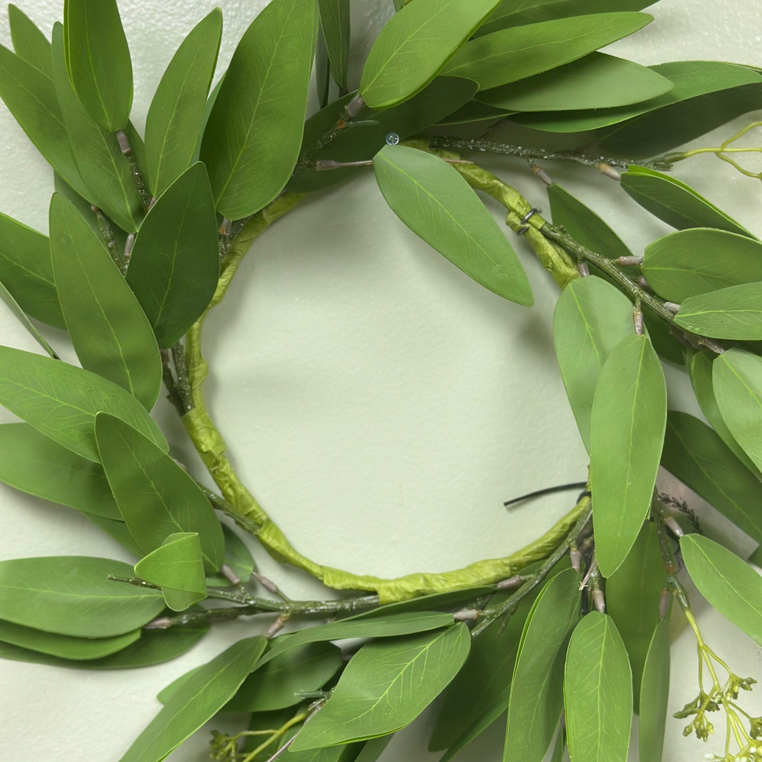 6" Eucalyptus Green Candle Ring