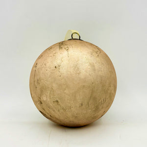 8" Antique Rustic Ball Ornament | Available in Green or Brown