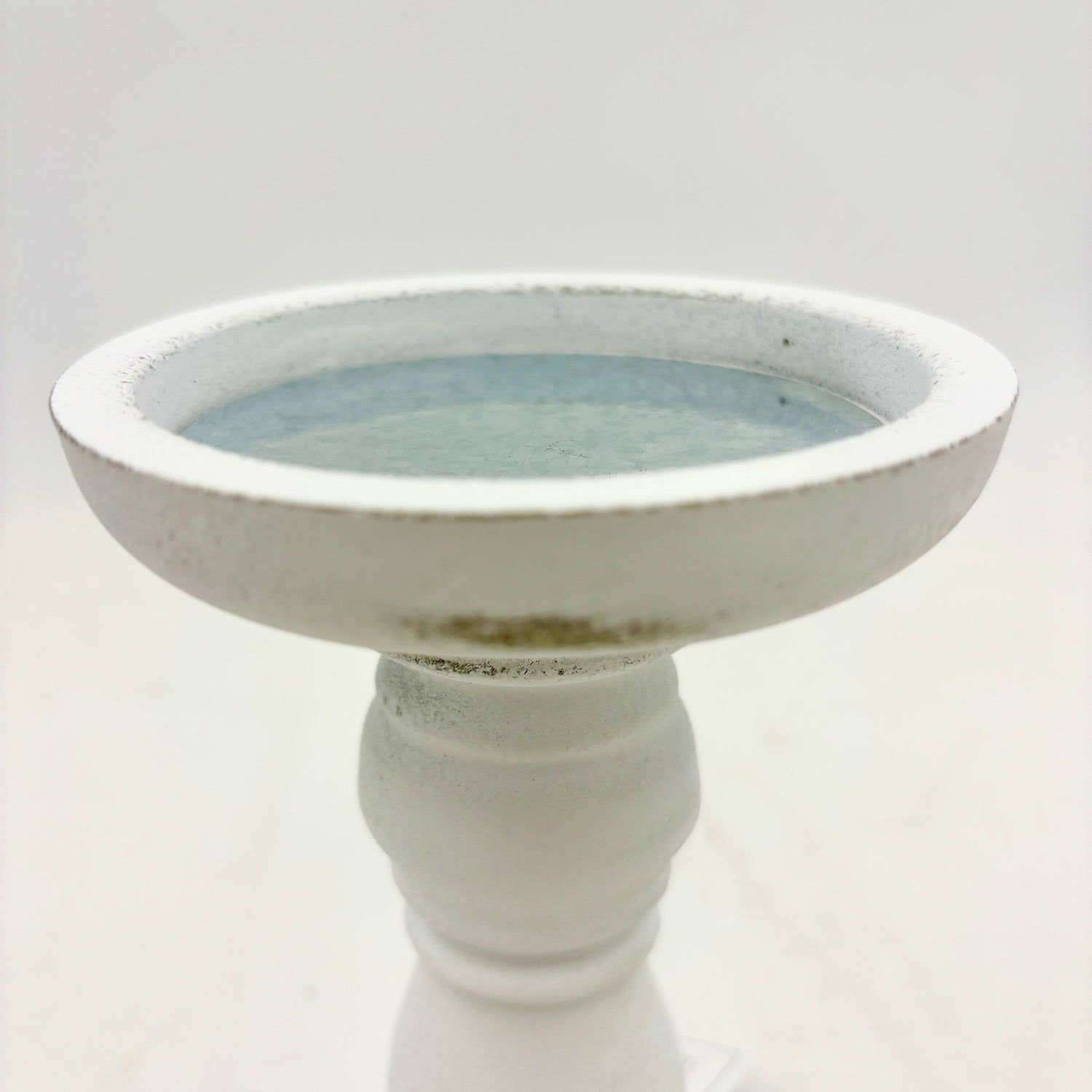 8" White Candleholder
