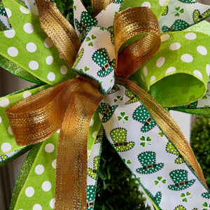 20" Lucky Charm St. Patrick’s Day Designer Handtied Bow