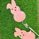 27" Sugared Bunny Peep Spray | Three Colors Available (Sold individually)
