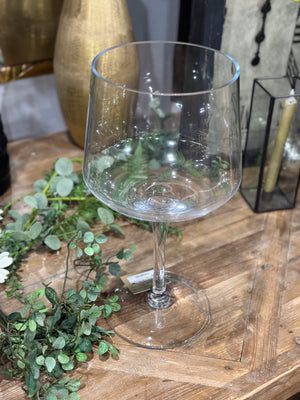 16” Basia Glass Tall Stemmed Bowl