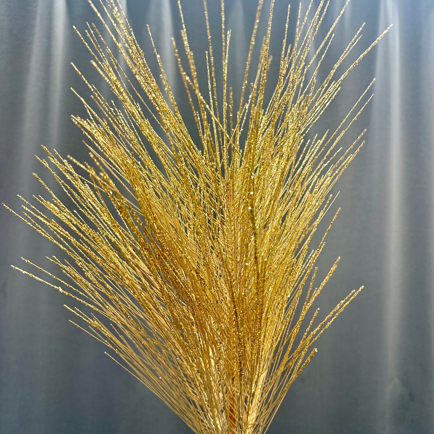 24" Gold Metallic Pine Needle Spray