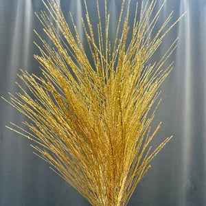 24" Gold Metallic Pine Needle Spray