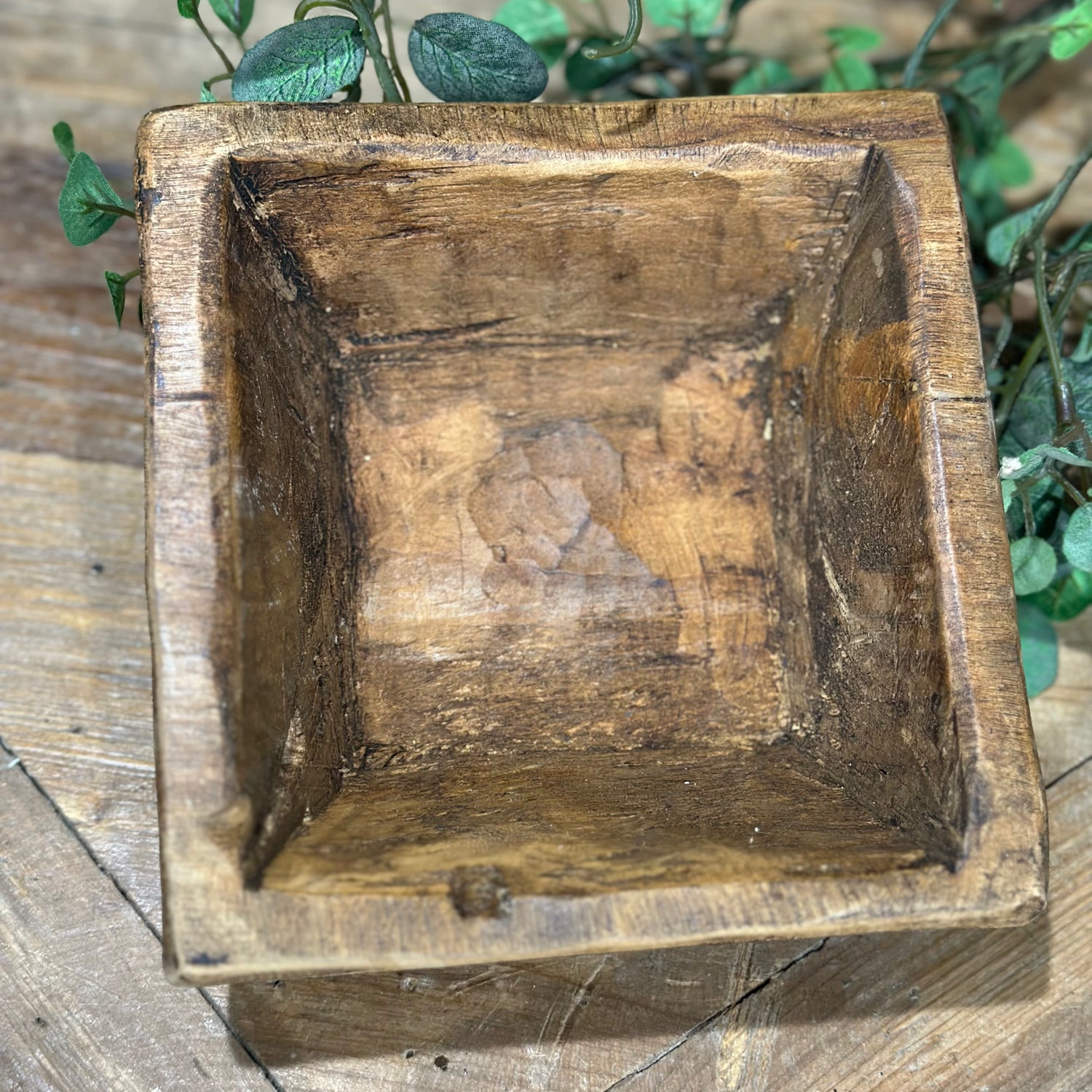 5.5" Petite Wood Square Bowl