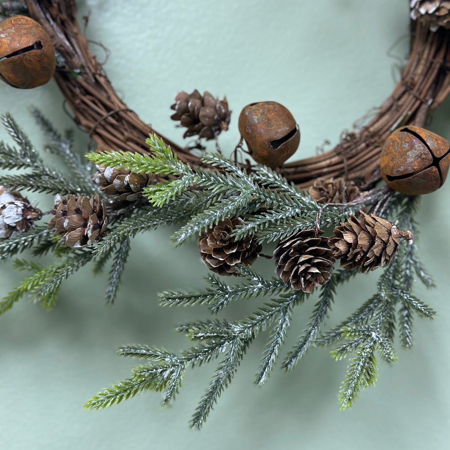 Small Pine Wreath/ Candle Ring 12"