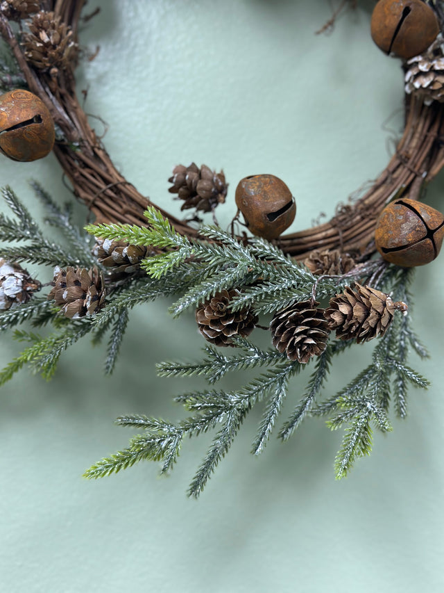 Small Pine Wreath/ Candle Ring 12"
