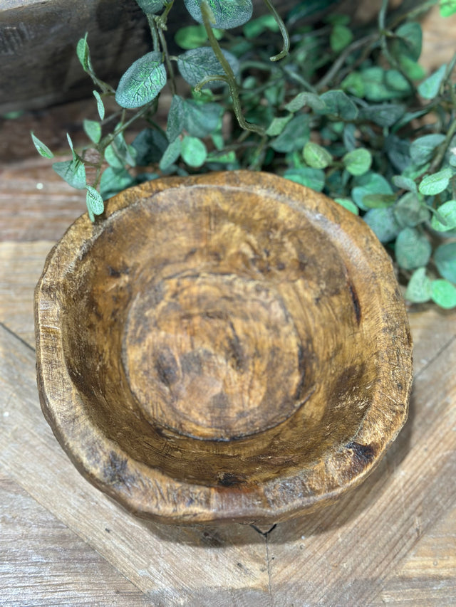 6" Petite Round Wooden Bowl
