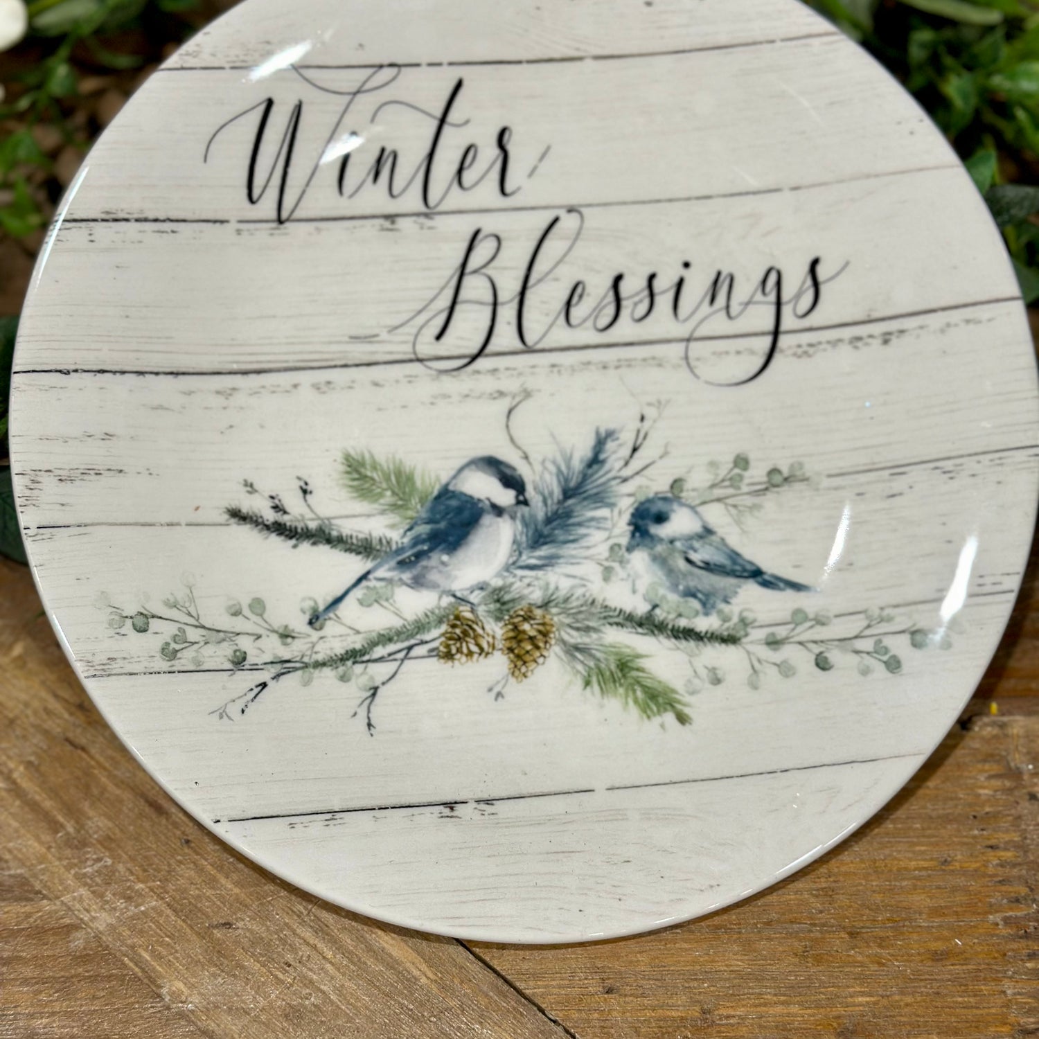 9” Winter Blessings Salad Plate
